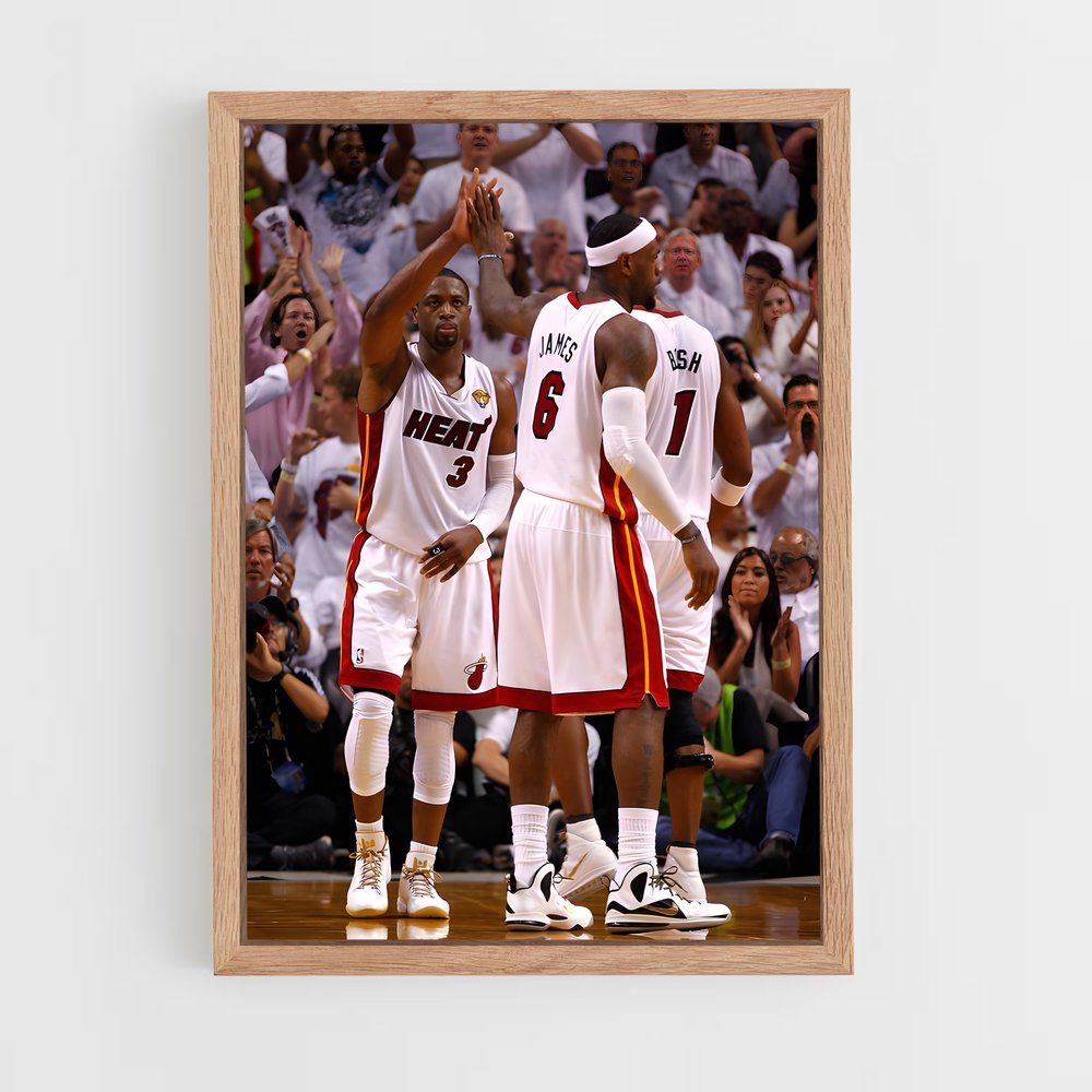 Poster Célébration Miami Heat – affiche Basketball (vue 4)